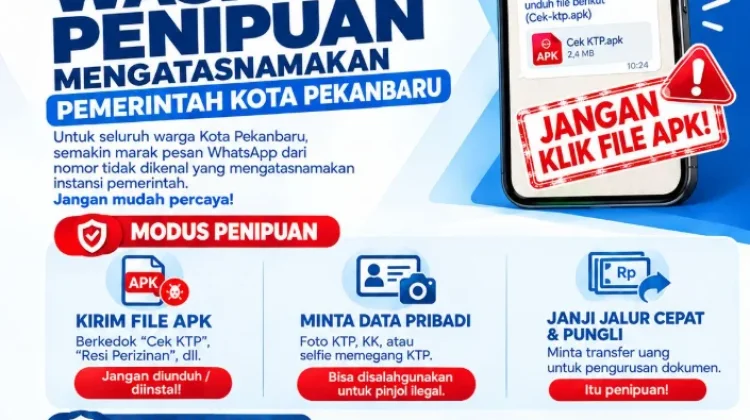 Modus Baru Penipuan IKD, Disdukcapil Pekanbaru Ingatkan Warga