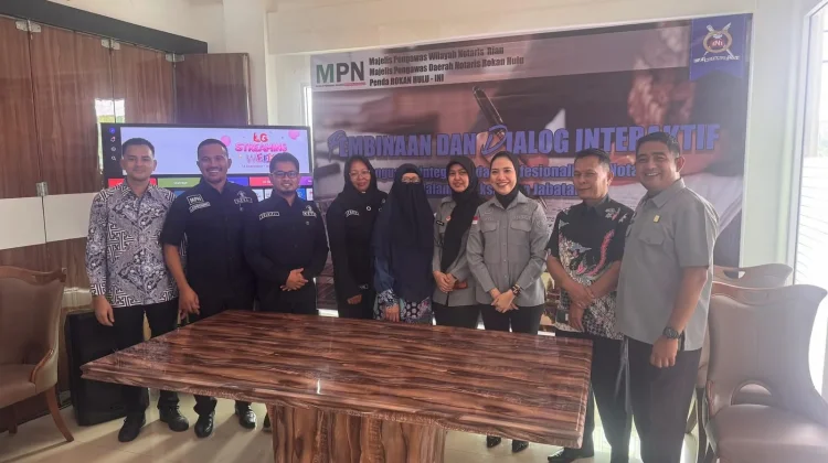 Kemenkum Riau Perkuat Pembinaan dan Pengawasan Notaris di Kabupaten Rokan Hulu