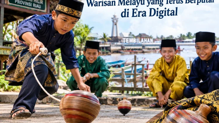 Gasing Inhil, Warisan Melayu yang Terus Berputar di Era Digital