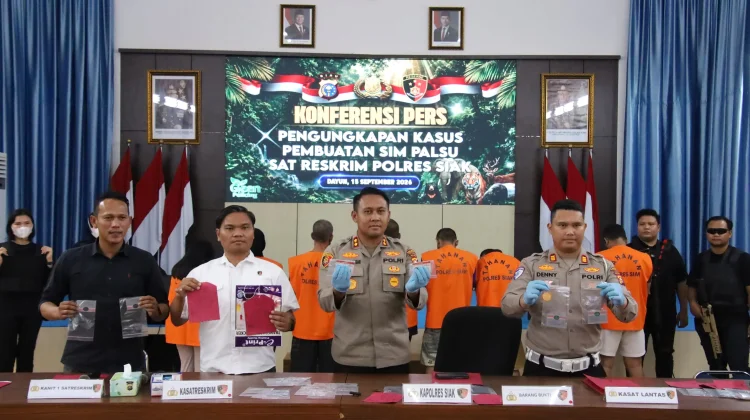 Polres Siak Bongkar Jaringan Sindikat Pemalsuan SIM