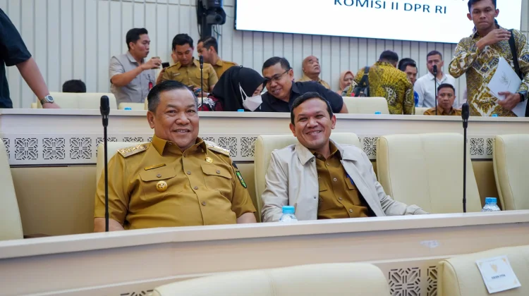 Plt Gubernur Riau Sampaikan Kendala Penertiban Kawasan TNTN ke Komisi II DPR RI