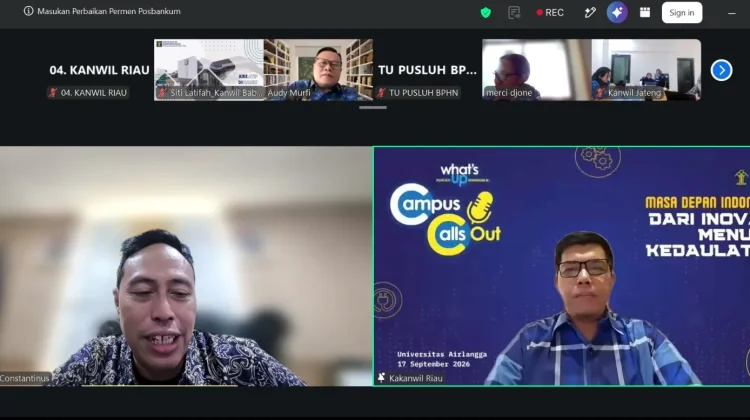 Kakanwil Kemenkum Riau Berikan Masukan Perubahan Permenkum Nomor 11 Tahun 2026