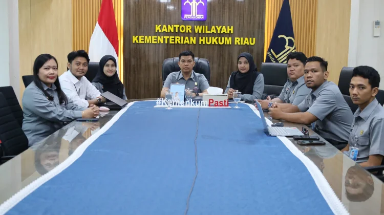 Kanwil Kemenkum Riau Ikuti Evaluasi Dampak Kebijakan Indikasi Geografis