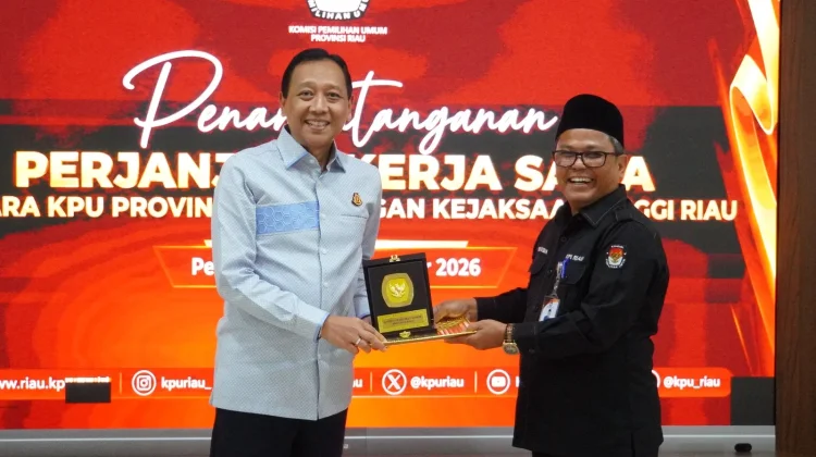 KPU Riau dan Kejati Perkuat Sinergi Kelembagaan