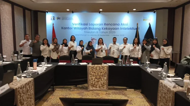 Kemenkum Riau Raih Nilai 100 pada Verifikasi Rencana Aksi Program KI Triwulan III