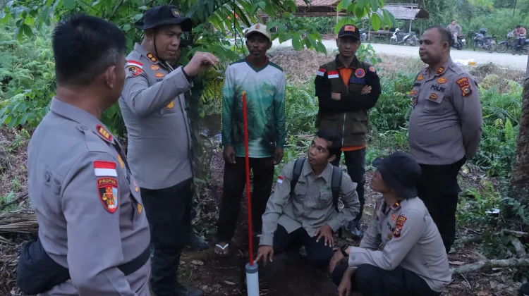 Cegah Karhutla, Polri dan Tim Gabungan Tinjau Sekat Gambut Tanjung Peranap