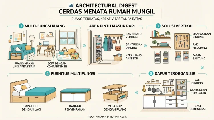 Jangan Biarkan Rumah Kecil Terasa Sempit, Coba Trik Ini