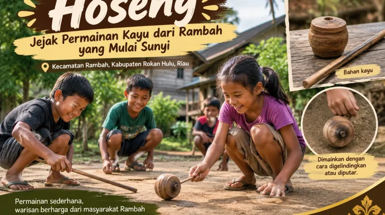 Hoseng, Jejak Permainan Kayu dari Rambah yang Mulai Sunyi