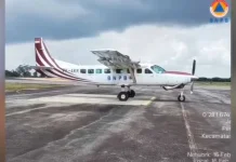 Satu Unit Pesawat Cessna OMC Tiba di Riau Bantu Penanganan Karhutla