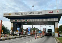 Ratusan Ribu Kendaraan Melintas di Jalan Tol Trans Sumatra di Libur Im