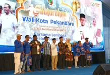 Wako Pekanbaru Sambut Ramadan Bersama Petugas LPS