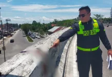 Pengendara Motor Tewas usai Jatuh dari Flyover Arengka