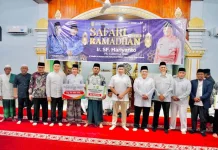 Dampingi Rombongan Plt Gubri di Masjid Al Muqorrabin Bukit Kayu Kapur