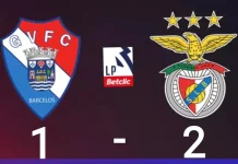 Benfica Bangkit, Tekuk Gil Vicente 2-1