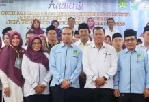 Bupati Kuansing Suhardiman Hadiri  Pelantikan IKA FKIP UNRI
