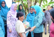 TP PKK Kampar Gelar Gerakan Pangan Murah