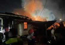 Asrama Polisi di Pekanbaru Terbakar
