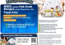 Pemkab Siak Buka Layanan Pengaduan MBG, Bisa Lapor Melalui WhatsApp