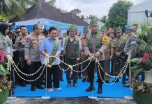 Kapolri Resmikan Jembatan Merah Putih Presisi di Kampar