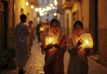 Pesona Tradisi Lampu Colok