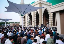 Ribuan Masyarakat Padati Masjid Agung Habiburrahman