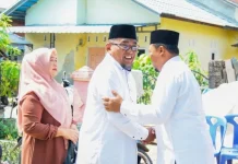 Wawako Sugiyarto Silaturahmi Lebaran ke Kediaman Ketua DPRD Kota Dumai