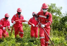 Sinergi Hadapi Karhutla, Pertamina RU II Dumai Hibahkan Nozzle Gambut ke Polres