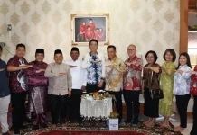 Silaturrahmi Idul Fitri Tokoh Lintas Agama, Muliardi Pesan Perkuat Kerukunan Umat