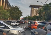 Hari Pertama Masuk Sekolah, Macet di Sebagian Besar Jalan di Pekanbaru