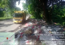 Kadis DLHK Pekanbaru Tindaklanjuti Tumpukan Sampah di Dekat Terminal AKAP