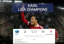 PSG Bekuk Liverpool 2-0 di Parc des Princes