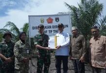 Pemkab Inhil- Kemenhan Tinjau Lokasi Batalyon Pangan