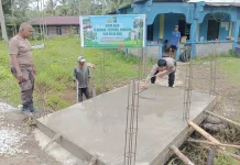 Dua Jembatan Merah Putih Kembali dibangun di Meranti.