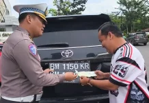Penertiban Pelat Nomor Kendaraan, Ditlantas Polda Riau Jaring Puluhan Pelanggar
