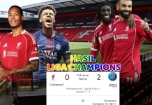 PSG Tumbangkan Liverpool di Anfield, Lolos Semifinal Liga Champions