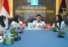 Kemenkum Riau Terima Diseminasi Analisis Kebijakan dari BSK Hukum