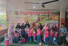 Wujudkan Pendidikan Inklusi, DWP Kemenag Pelalawan Kunjungi RA Cendikia Kids