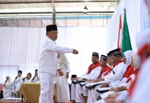 JCH Meranti Jalani Prosesi Tepuk Tepung Tawar, jelang Keberangkatan Besok