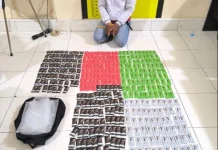 Ratusan Catridge Berisikan Narkotika Diamankan Polisi
