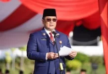 Sekdaprov Riau Syahrial Abdi Pimpin Upacara Hari Otonomi Daerah ke-30 di Pekanbaru