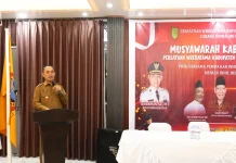 Bupati Inhil Buka Muskab VII PWRI Inhil