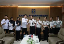 Kemenkum Riau Terima Kunjungan Kanwil Ditjen PAS Riau