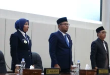 Wabup Inhil Hadiri Paripurna DPRD Tetapkan Keputusan Ranperda