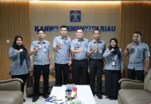Kemenkum Riau Terima Audiensi Kakanwil Kepri Bahas Optimalisasi Sarpras