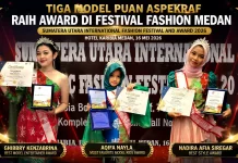 Tiga Model Puan Aspekraf Raih Award di Festival Fashion Medan