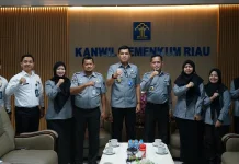 Kanwil Kemenkum Riau Terima Kunjungan BHP Medan Bahas Penguatan Pengampuan