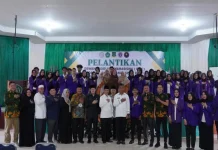 Bupati Kampar Lantikan Organisasi Mahasiswa STIE Bangkinang