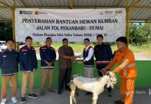 Ratusan Hewan Kurban Hutama Karya di Salurkan ke Seluruh Indonesia