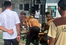 Salat Id di Lapas Pekanbaru, 14 Hewan Dikurbankan