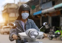 Pentingnya Menggunakan Masker saat Berkendaraan
